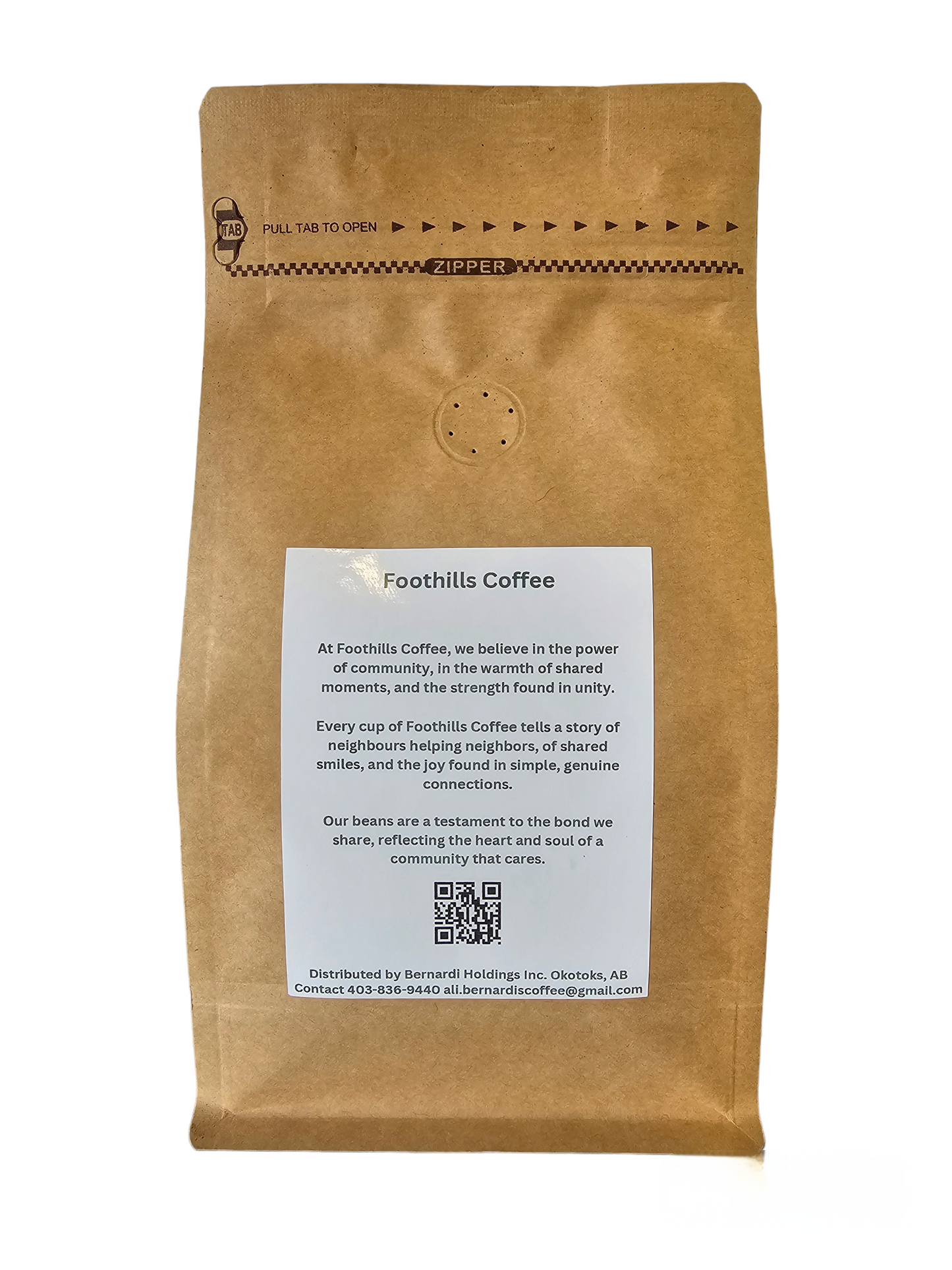 Foothills Coffee Medium Dark / Whole Bean